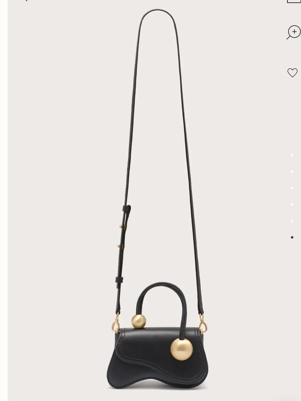 NWT Cult Gaia Kazia Nano Crossbody Bag ! Black - Picture 6 of 8
